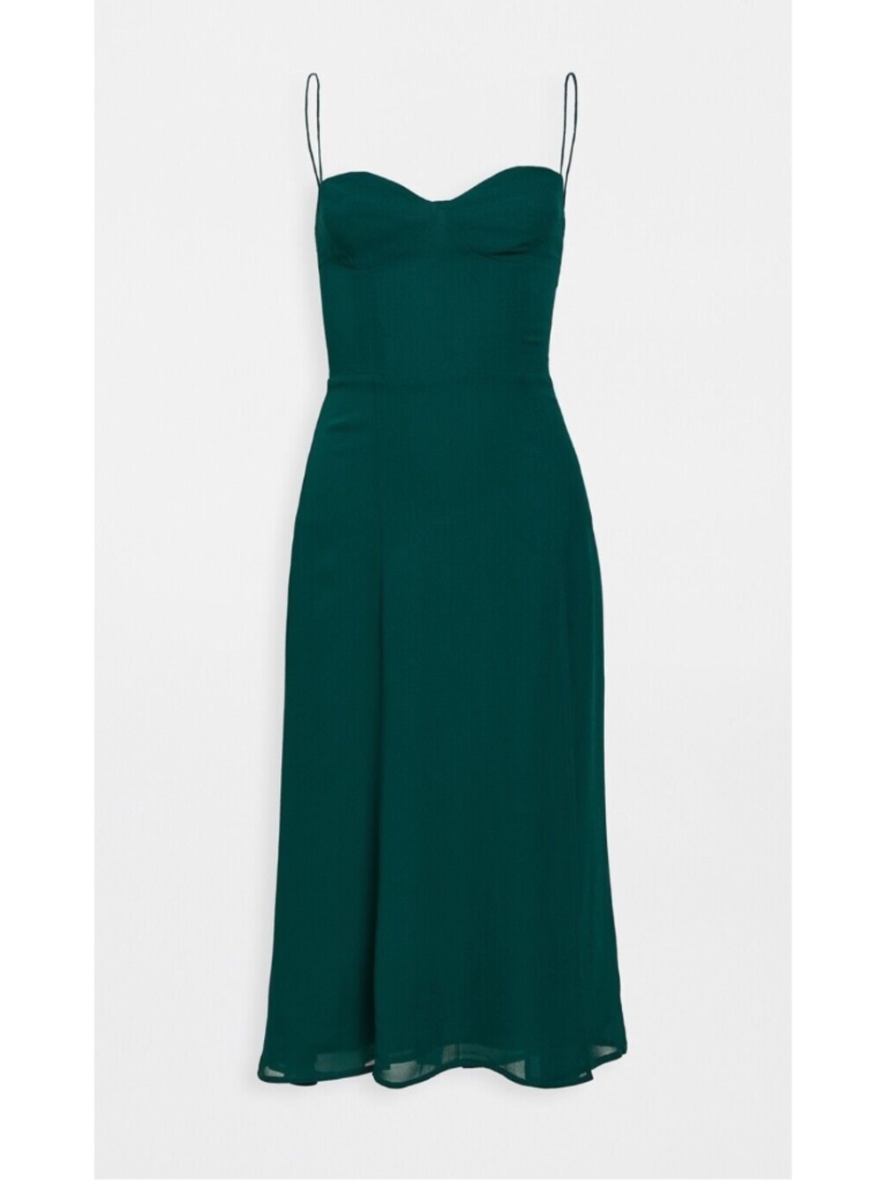NEW Reformation Juliette Dress Emerald 10